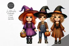 Halloween clipart, Trick and treat, Kids Halloween Product Image 1