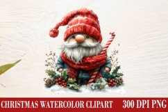 Christmas Gnome Clipart, Winter Clipart Product Image 1