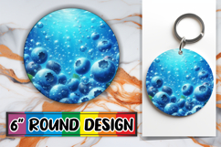 Radiant Sublimation Coasters PNG, 3D Fruits Product Image 1