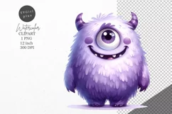 Monster clipart, Halloween clipart, Kids clipart Product Image 1
