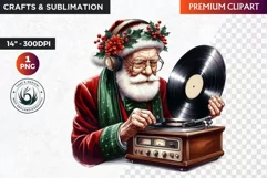 Christmas Elderly clipart,Christmas png, grandma, grandpa Product Image 1