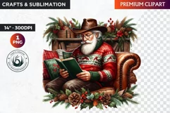 Christmas Elderly clipart,Christmas png, grandma, grandpa Product Image 1