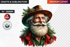 Christmas Elderly clipart,Christmas png, grandma, grandpa Product Image 1