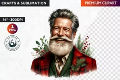 Christmas Elderly clipart,Christmas png, grandma, grandpa Product Image 1