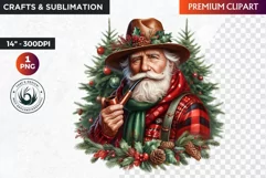 Christmas Elderly clipart,Christmas png, grandma, grandpa Product Image 1