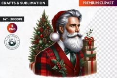 Christmas Elderly clipart,Christmas png, grandma, grandpa Product Image 1
