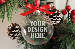Acrylic Christmas Ornament Mockup , christmas ornament mocku Product Image 1