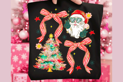 Retro Plaid Santa Png, Preppy christmas png, Christmas Tree Product Image 2