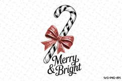 Merry &amp; Bright Svg | Christmas Svg | Svg Cut Files Product Image 1