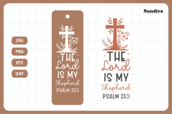 Christian Bookmark Saying SVG | The Lord Is My Shepherd Product Image 3