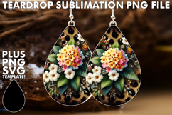 Elegant Teardrop Earrings Magic, Leopard Prints Product Image 1