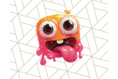 Slime Monster Clipart, Colorful Goo Graphics Png Product Image 3