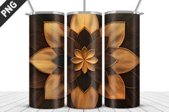 Wood Carving Tumbler Wrap | Sublimation Design | Tumbler PNG Product Image 1