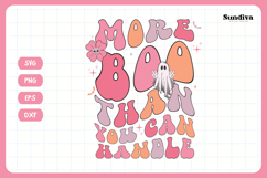 Funny Halloween Toddler Shirt Quote SVG | More Boo Product Image 3