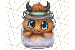 Halloween Monster Clipart PNG, Monsters in Jars, Spooky Png Product Image 3