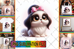 Playful PNG Art for TSHIRTS, 3D Dog Product Image 1