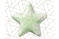 Cute Puffy Star Clipart PNG, 3D Glossy Pastel Stars Clip Art Product Image 3