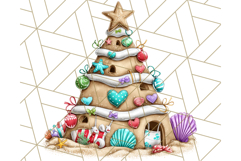 Christmas Penguins The Beach Clipart PNG, Tropical Holiday Product Image 3