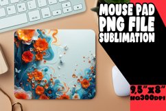 3D Marble Flower Mouse Pad Sublimation Design Product Image 1