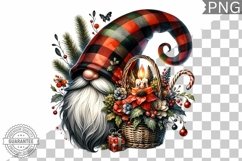 Christmas Gnome Sublimation - Clipart PNG Design Product Image 1