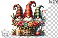 Christmas Gnome Sublimation - Clipart PNG Design Product Image 1