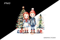 Winter Png, Christmas Kids Clipart, Folk Christmas Png Product Image 1