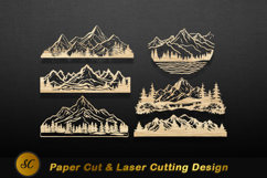 Wooden gnomes with decorative hats and beards cutout Laser Product Image 1