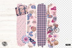 Paris Summer Travel Brushstrokes Clipart Product Image 1