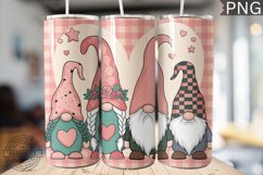 Valentine&#039;s Day Gnome Tumbler Wrap - High Quality 300 Dpi Product Image 1