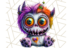 Spooky Cute Monster PNG Clipart, Adorable Halloween Monsters Product Image 3