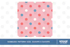 American 4th of July Coquette Polka Dot Seamless Pattern DTF Product Image 2