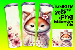GRACEFUL 20oz Tumbler Design for Sublimation , Cute Animals Product Image 1
