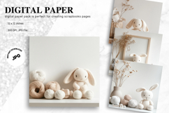 Easter Bunny Background Backdrop Rabbit Wallpaper Wall Art47 Product Image 1