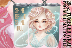 Gentle Thoughts 20oz tumbler wrap, Woman Product Image 1