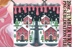 Serene nights 20oz tumbler wrap, Winter Product Image 1
