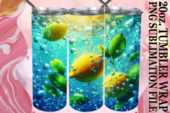 Cozy Escapes 20oz tumbler wrap, 3D Fruits Product Image 1