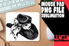 Playful Flowered Mousepad Sublimation PNG Product Image 1