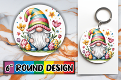 Sweet Watercolor Bear Keychain Tumbler Spring Design PNG Product Image 1