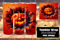 CHIC 20oz Tumbler Template for DIY , 3D Pumpkin Product Image 1