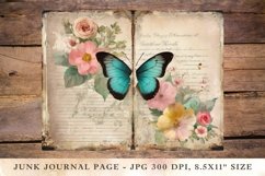 Printable Junk Journal Pages butterfly 8 Product Image 1