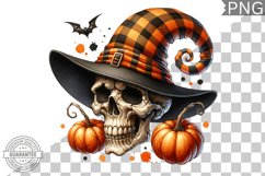 Halloween Skull Sublimation - Clipart PNG Design Product Image 1