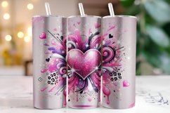 Heart Valentine&#039;s Day Tumbler Wrap Sublimation Product Image 1