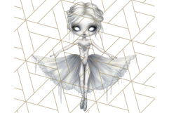Dark Nutcracker Clipart Gothic Holiday Ballet PNG, Christmas Product Image 3