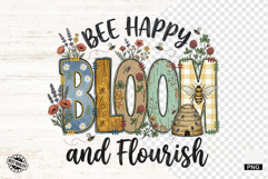 Spring Honey Bees Sublimation PNG Product Image 1