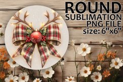 Timeless Keychain Round Style, Holiday Bow Product Image 1
