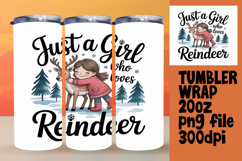 LIVELY 20oz Tumbler Wrap Design , Just A Girl Product Image 1