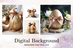 Easter Egg Flower Background Backdrop Wallpaper Wall Art_47 Product Image 1