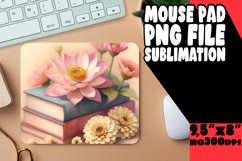 Sweet Desk Mat Sublimation Style, Books Product Image 1