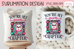 Valentines PNG design for book lovers, bookish shirt PNG Product Image 4
