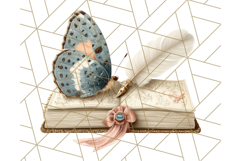 Vintage Butterfly PNG Clipart, Fairytale Cottagecore Images Product Image 3